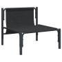 Muebles de Exterior con cojín con almohada Antracita Acero