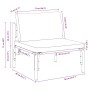 Muebles de Exterior con cojín con almohada Antracita Acero