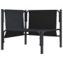 Muebles de Exterior con cojín con almohada Antracita Acero