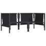 Muebles de Exterior con cojín con almohada Antracita Acero