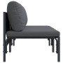 Muebles de Exterior con cojín con almohada Antracita Acero