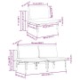 Muebles de Exterior con cojín con almohada Antracita Acero