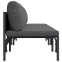 Muebles de Exterior con cojín con almohada Antracita Acero