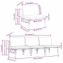Muebles de Exterior con cojín con almohada Antracita Acero