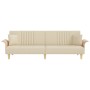Sofa bed with armrests in cream fabric by vidaXL, Sofas - Ref: Foro24-351890, Price: 281,07 €, Discount: %