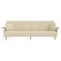Sofa bed with armrests in cream fabric by vidaXL, Sofas - Ref: Foro24-351890, Price: 276,44 €, Discount: %