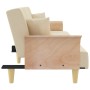 Sofa bed with armrests in cream fabric by vidaXL, Sofas - Ref: Foro24-351890, Price: 281,07 €, Discount: %