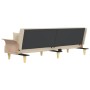 Sofa bed with armrests in cream fabric by vidaXL, Sofas - Ref: Foro24-351890, Price: 281,07 €, Discount: %