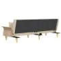 Sofa bed with armrests in cream fabric by vidaXL, Sofas - Ref: Foro24-351890, Price: 276,44 €, Discount: %