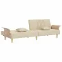 Sofa bed with armrests in cream fabric by vidaXL, Sofas - Ref: Foro24-351890, Price: 276,44 €, Discount: %