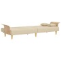 Sofá cama con reposabrazos tela color crema de vidaXL, Sofás - Ref: Foro24-351890, Precio: 280,96 €