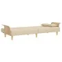 Sofa bed with armrests in cream fabric by vidaXL, Sofas - Ref: Foro24-351890, Price: 276,44 €, Discount: %