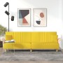 Sofá cama con reposabrazos tela amarillo claro by vidaXL, Sofas - Ref: Foro24-351891, Price: 258,94 €, Discount: %
