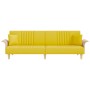 Sofá cama con reposabrazos tela amarillo claro by vidaXL, Sofas - Ref: Foro24-351891, Price: 258,94 €, Discount: %