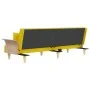 Sofá cama con reposabrazos tela amarillo claro von vidaXL, Sofas - Ref: Foro24-351891, Preis: 255,06 €, Rabatt: %