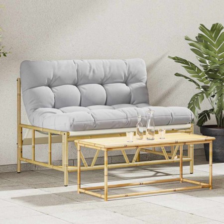 Banco de jardín Gris claro 110 x 75 x 71 cm Acero en Sillas de jardín | Comprar online en Foro24