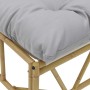 Banco de jardín Gris claro 110 x 75 x 71 cm Acero en Sillas de jardín | Comprar online en Foro24