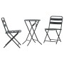 Conjunto bistro 3 pcs Antracita Acero