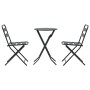Conjunto bistro 3 pcs Antracita Acero