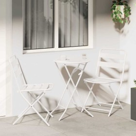 Conjunto bistro 3 pcs Blanco Acero
