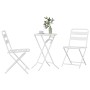 Conjunto bistro 3 pcs Blanco Acero