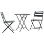 Conjunto bistro 3 pcs Antracita Acero