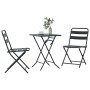 Conjunto bistro 3 pcs Antracita Acero