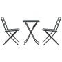 Conjunto bistro 3 pcs Antracita Acero