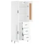 Aparador alto madera contrachapada blanco 69,5x34x180 cm de vidaXL, Aparadores - Ref: Foro24-3199953, Precio: 171,41 €, Descu...