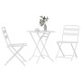 Conjunto bistro 3 pcs Blanco Acero