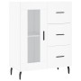 Aparador alto madera contrachapada blanco 69,5x34x180 cm de vidaXL, Aparadores - Ref: Foro24-3199953, Precio: 183,32 €, Descu...