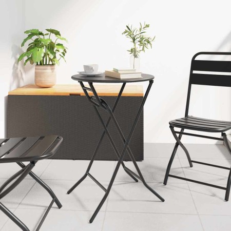 Mesa de Jardín Antracita 50 x 50 x 72 cm Acero