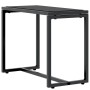 Tumbonas con mesa 3 pcs Negro y antracita 197 x 54 x 86 cm