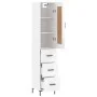 Aparador alto madera contrachapada blanco brillo 34,5x34x180 cm by vidaXL, Sideboards - Ref: Foro24-3200195, Price: 125,80 €,...