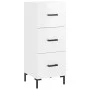 Aparador alto madera contrachapada blanco brillo 34,5x34x180 cm by vidaXL, Sideboards - Ref: Foro24-3200195, Price: 125,80 €,...