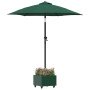 Base de parasol con macetero Verde 45 x 45 x 45 cm Acero en Bases para sombrillas | Comprar online en Foro24