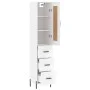 Tall white plywood sideboard 34.5x34x180 cm by vidaXL, Sideboards - Ref: Foro24-3200201, Price: 128,07 €, Discount: %