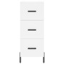 Hohes weißes Sperrholz-Sideboard 34,5 x 34 x 180 cm von vidaXL, Sideboards - Ref: Foro24-3200201, Preis: 133,62 €, Rabatt: %