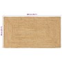 Alfombra Beige 80 x 200 cm yute