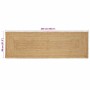Alfombra Beige 80 x 250 cm yute