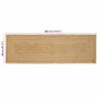 Alfombra Beige 80 x 400 cm yute