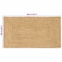 Alfombra Beige 100 x 200 cm yute