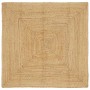 Alfombra Beige 120 x 120 cm yute