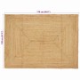 Alfombra Beige 120 x 170 cm yute
