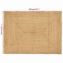 Alfombra Beige 140 x 200 cm yute