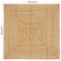 Alfombra Beige 160 x 160 cm yute