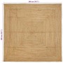 Alfombra Beige 200 x 200 cm yute