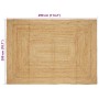 Alfombra Beige 200 x 290 cm yute