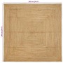 Alfombra Beige 240 x 240 cm yute