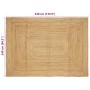 Alfombra Beige 240 x 340 cm yute